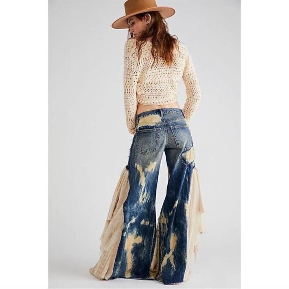New We The Free Martha Lace Jeans - Picture 10 of 10